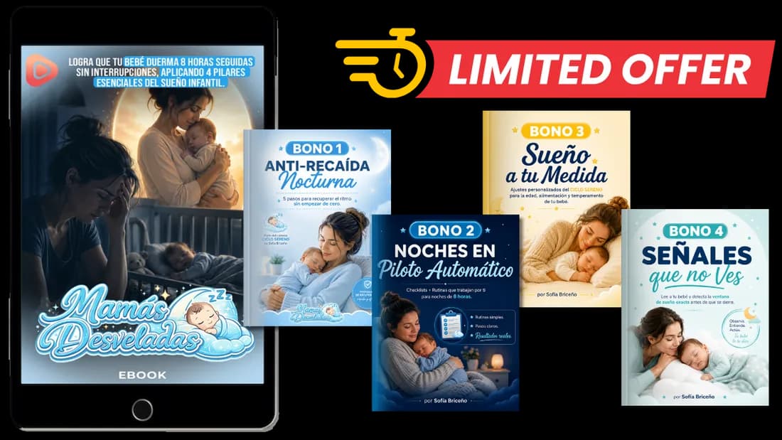 Ebook Mamás Desveladas con los 4 bonos incluidos